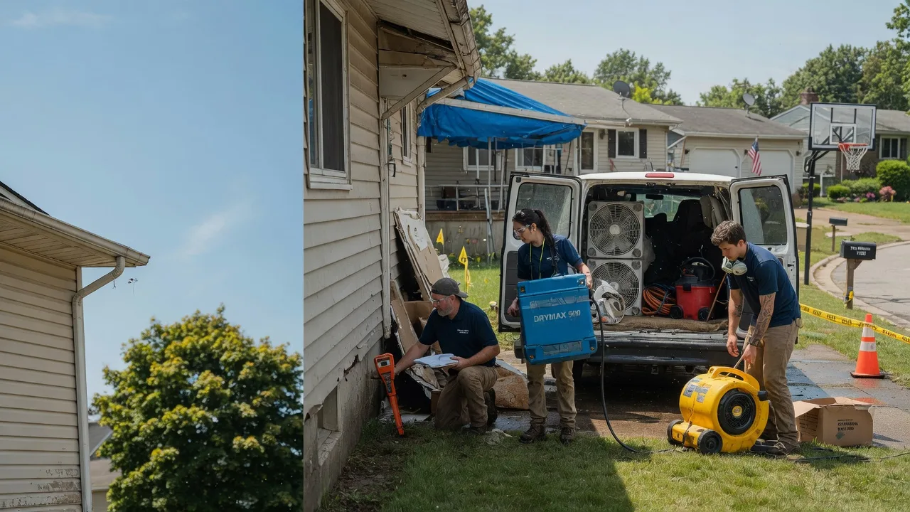 Ceiling Leak Cleanup in Glandorf, OH near me