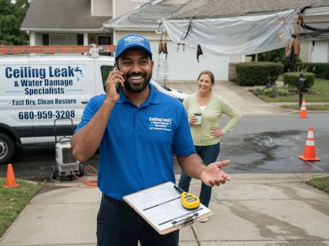 Ceiling Leak Cleanup Glandorf, OH FAQs